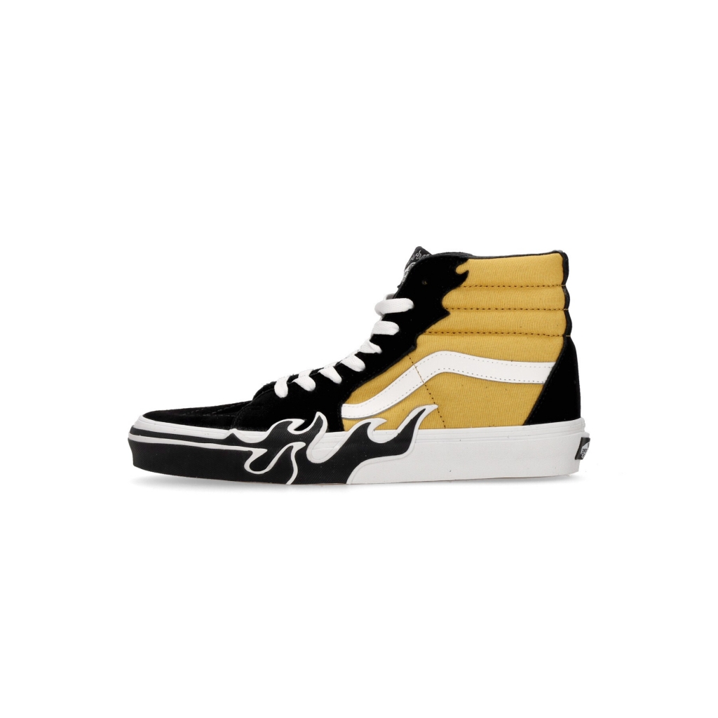 scarpa alta uomo sk8-hi flame BLACK/YELLOW