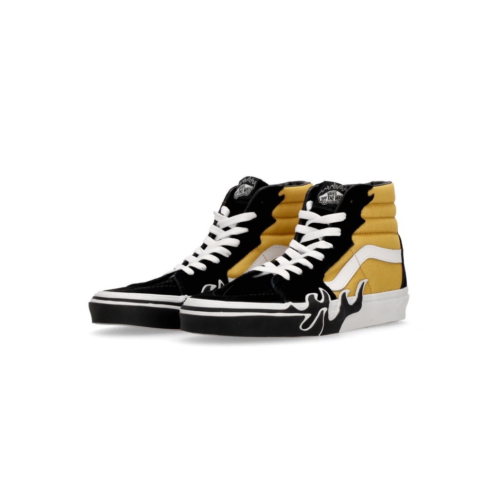 scarpa alta uomo sk8-hi flame BLACK/YELLOW