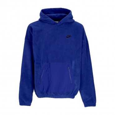 felpa cappuccio uomo club+ fleece polar hoodie DEEP ROYAL BLUE/BLACK