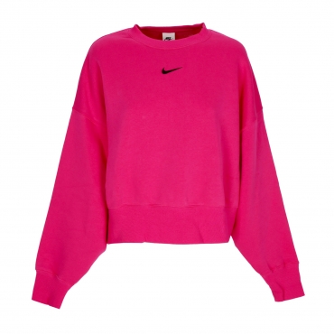 felpa girocollo corta donna w sportswear phoenix fleece over-oversized crewneck FIREBERRY/BLACK