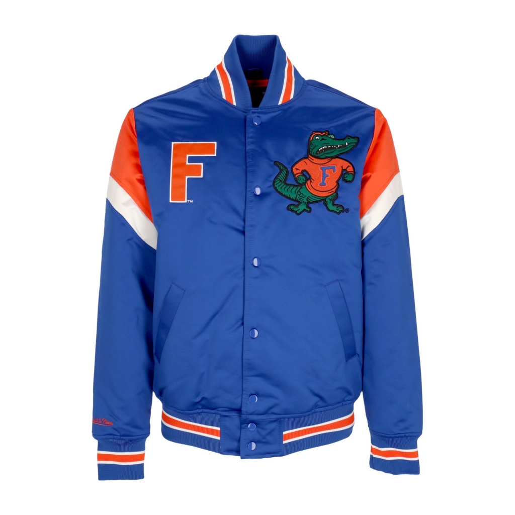 giubbotto bomber uomo ncaa heavyweight satin jacket flogat ROYAL