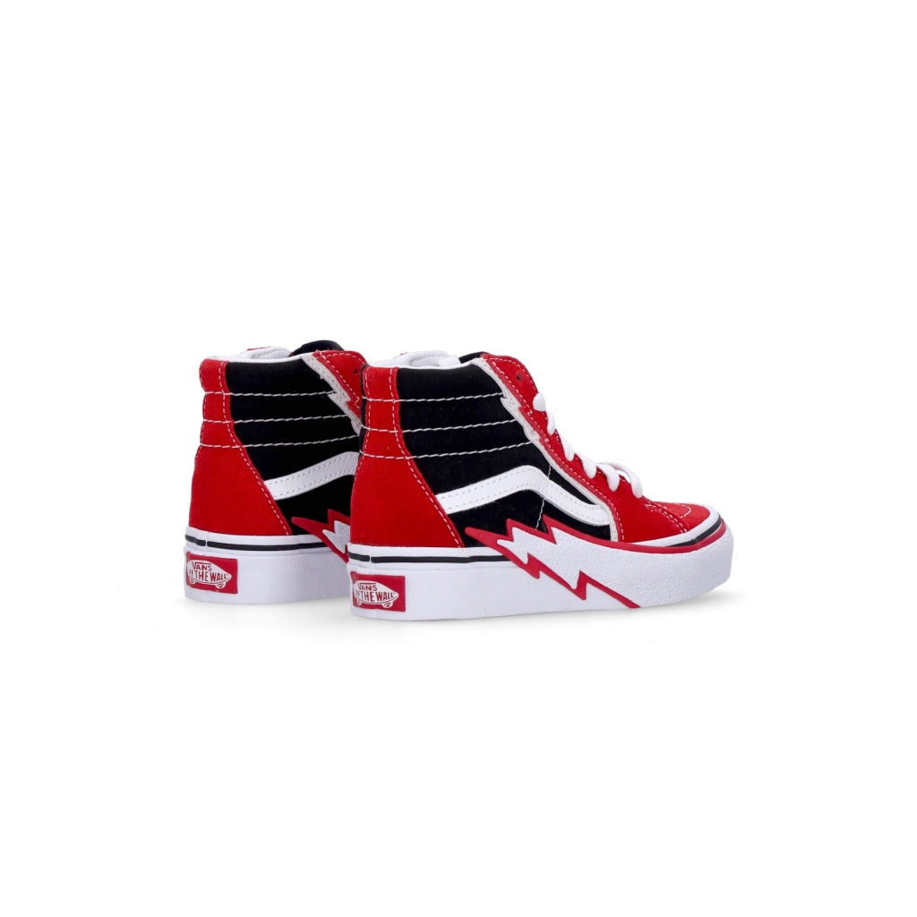 scarpa alta bambino sk8-hi bolt RED/BLACK