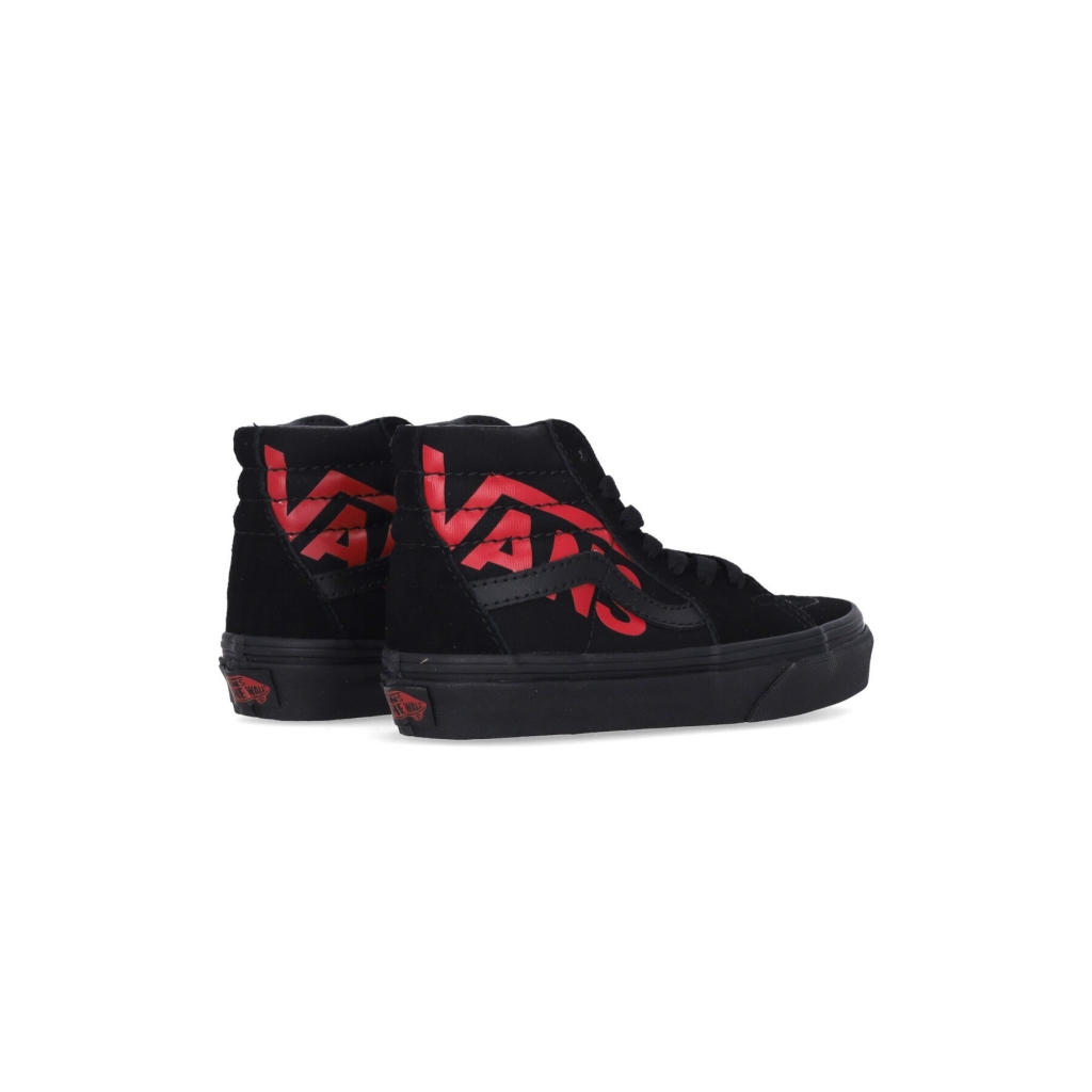 scarpa alta bambino sk8-hi logo BLACK/RED