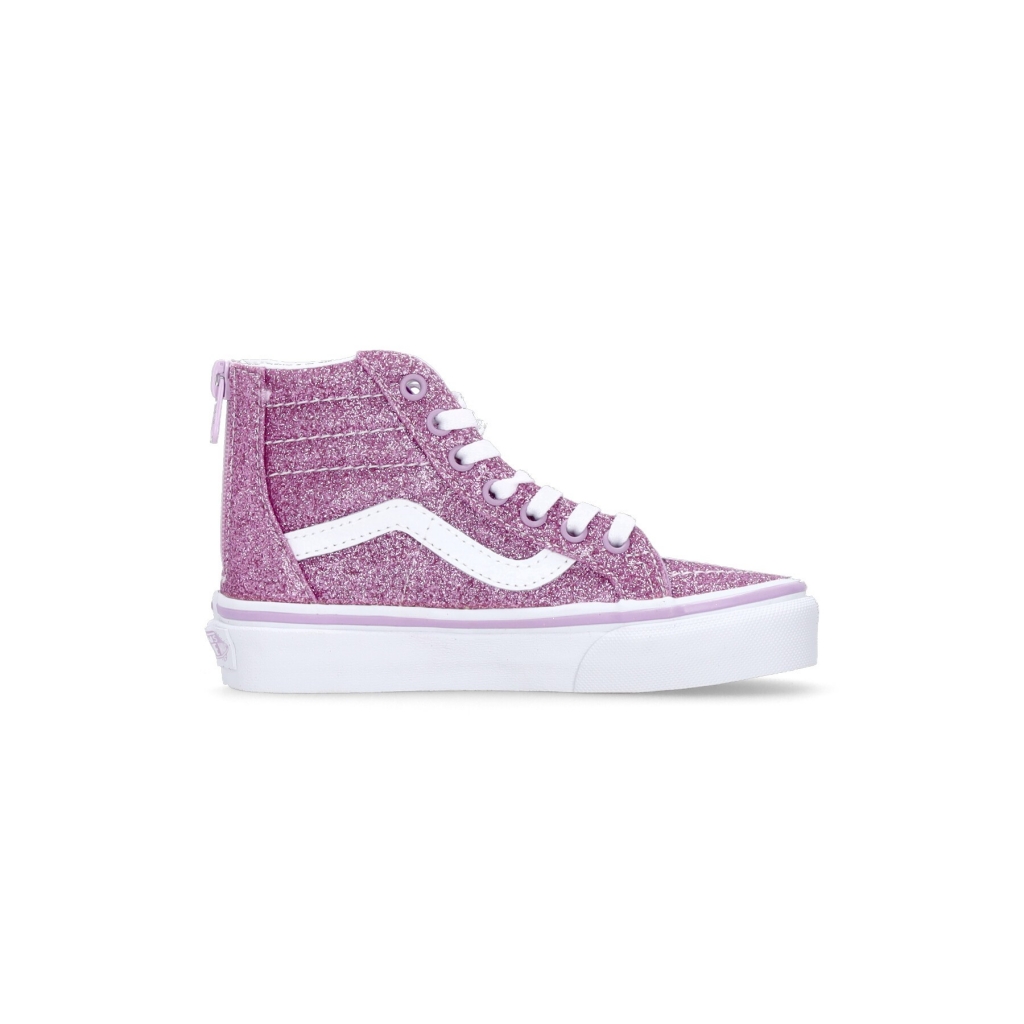 scarpa alta bambina sk8-hi zip GLITTER LILAC