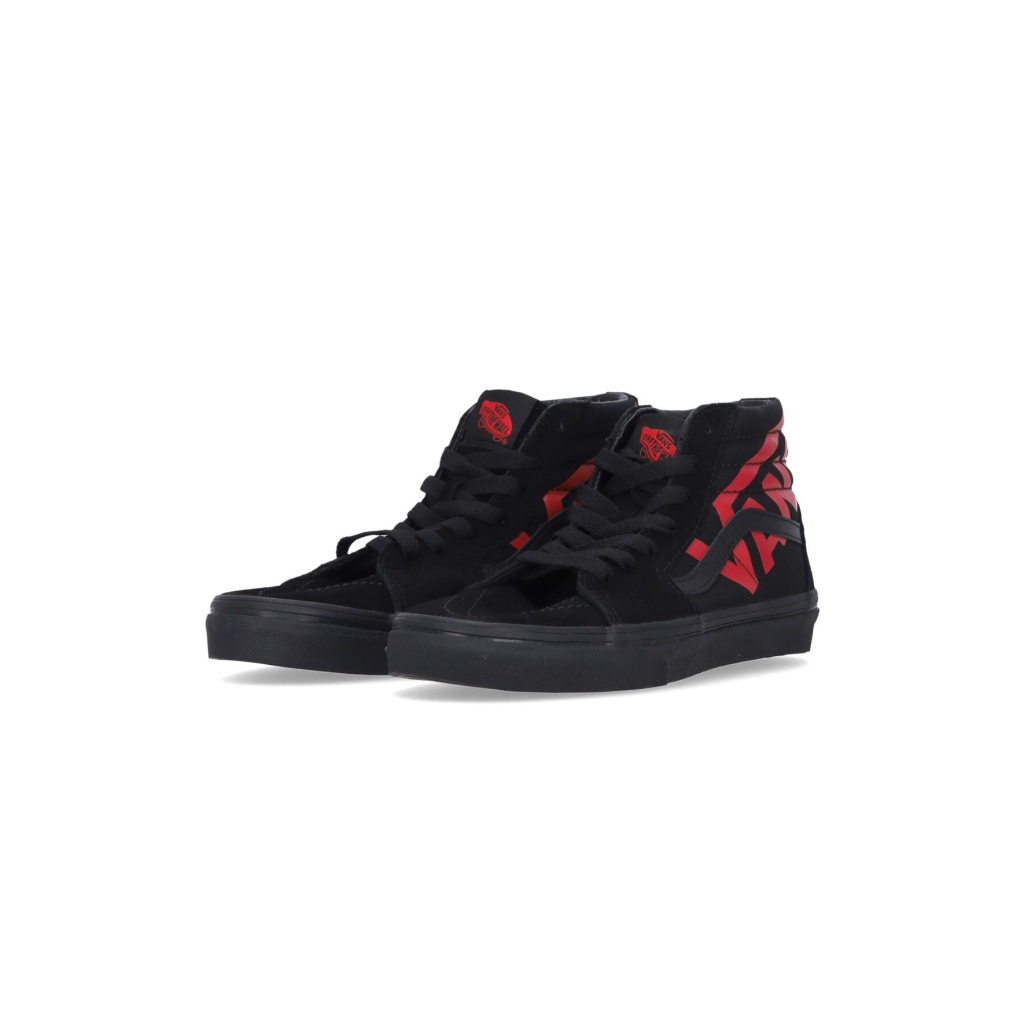 scarpa alta ragazzo sk8-hi logo BLACK/RED