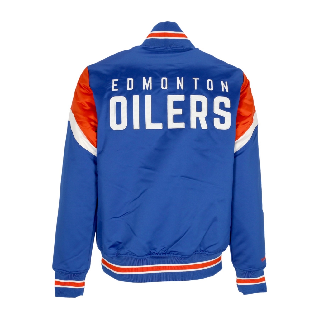 giubbotto bomber uomo nhl heavyweight satin jacket edmoil ORIGINAL TEAM COLORS