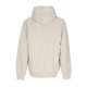 felpa cappuccio uomo pinstripe pigeon hoodie STONE