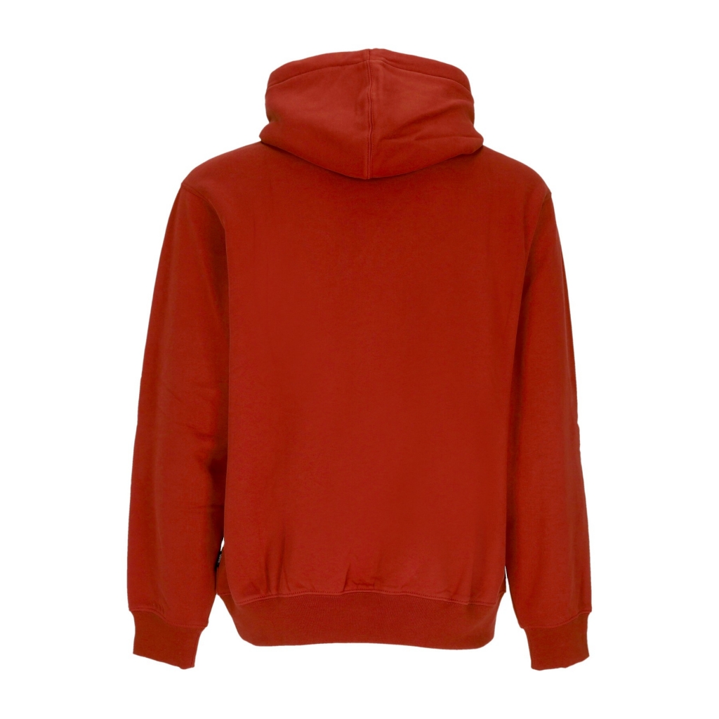 felpa cappuccio uomo lowered loose po hoodie BURNT HENNA