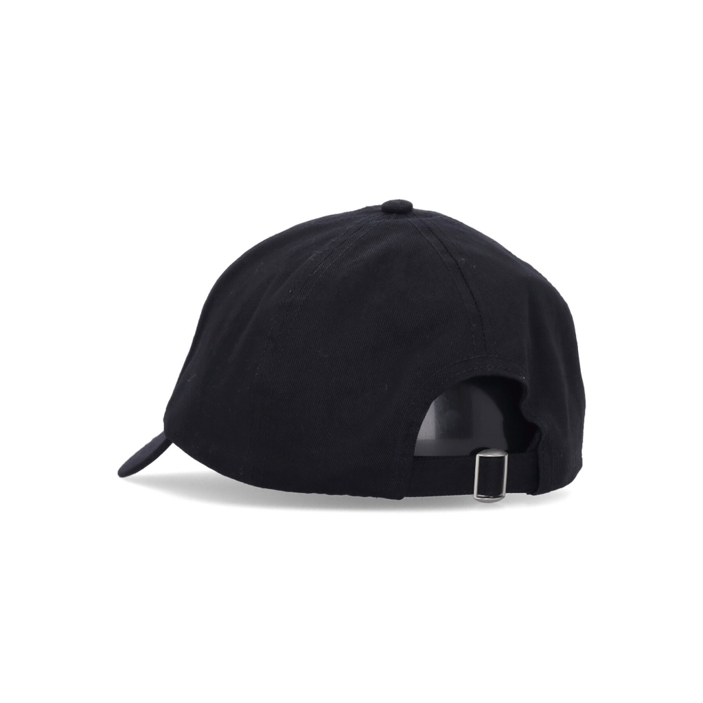 cappellino visiera curva uomo logo patch cap BLACK