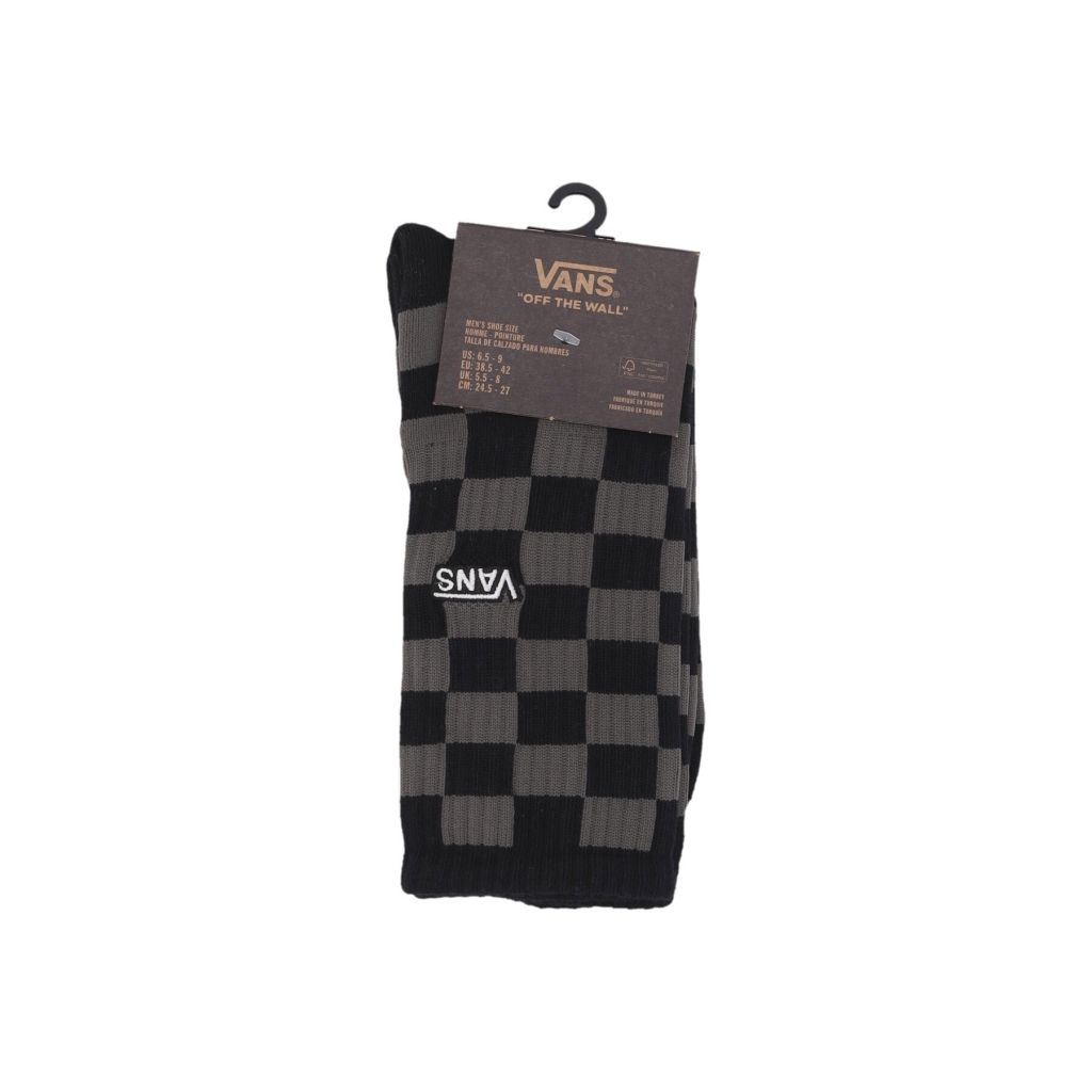 calza media uomo checkerboard crew socks BLACK/CHARCOAL