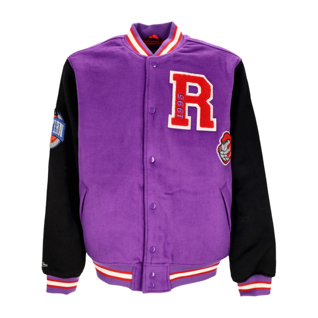 Purple and best sale black varsity jacket