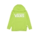 felpa cappuccio ragazzo classic po hoodie LIME