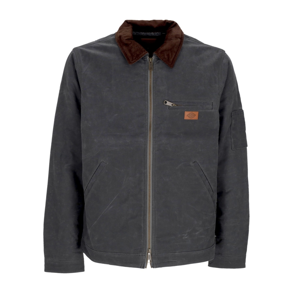 giubbotto uomo lucas waxed jacket CHARCOAL GREY