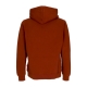 felpa cappuccio uomo icon logo hoodie FIRED BRICK