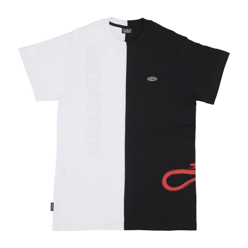 maglietta uomo logo double tee WHITE/BLACK