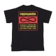 maglietta uomo logo label tee BLACK