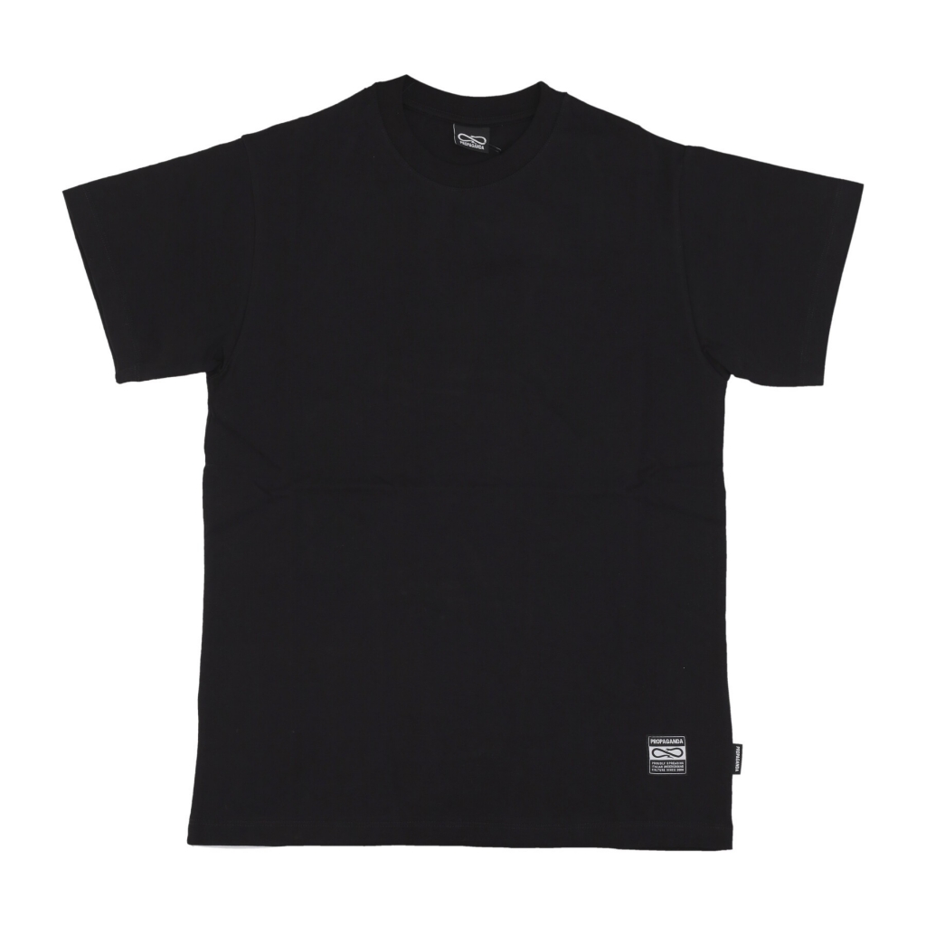 maglietta uomo logo label tee BLACK