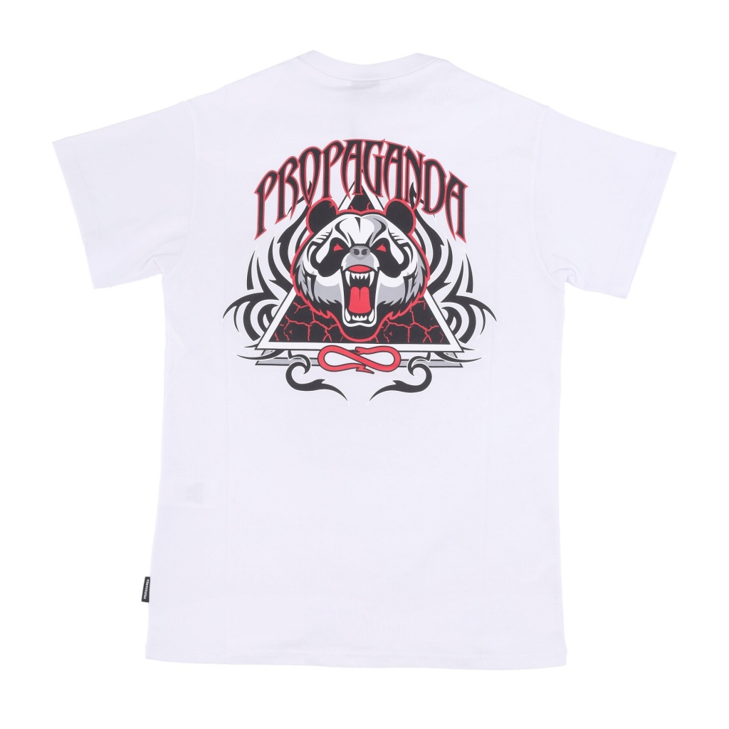 maglietta uomo triangle panda tee WHITE