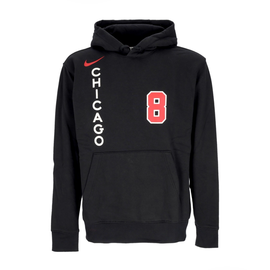 felpa cappuccio uomo nba city edition club hoodie no 11 zach lavine chibul BLACK