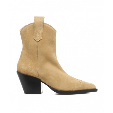 Texano ankle boots beige