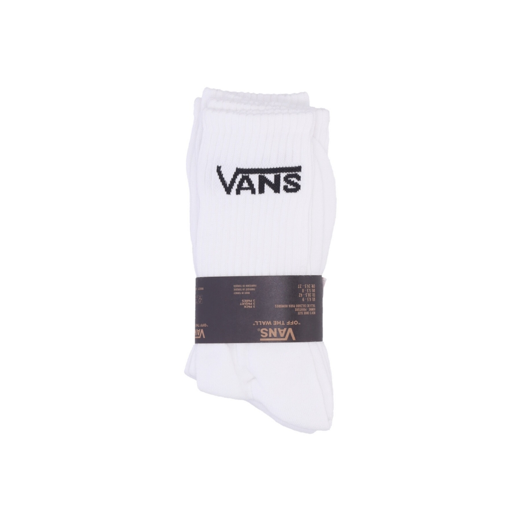 calza media uomo classic crew socks WHITE