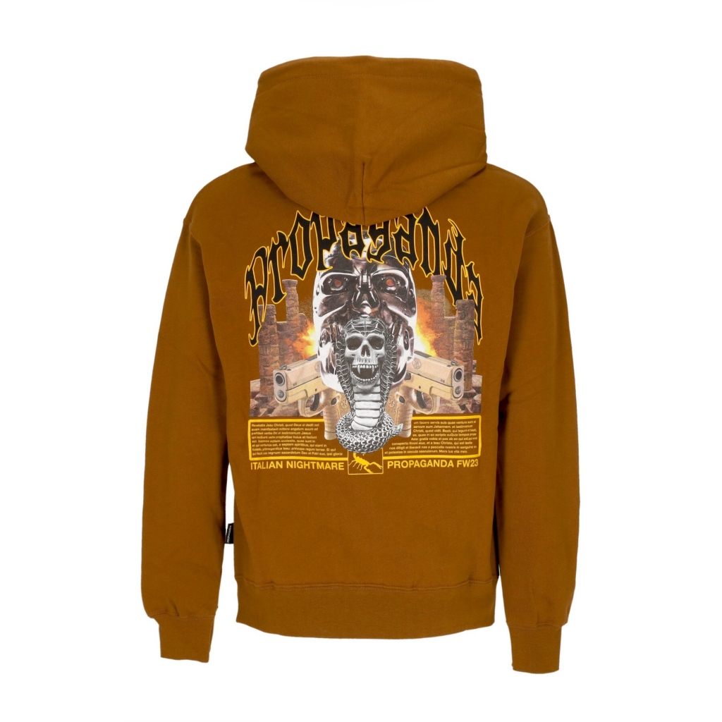 felpa cappuccio uomo saudi hoodie BROWN