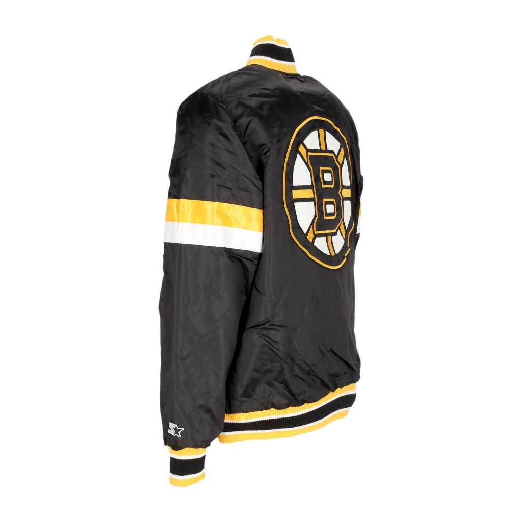 giubbotto bomber uomo nhl home game satin jacket bosbru ORIGINAL TEAM COLORS