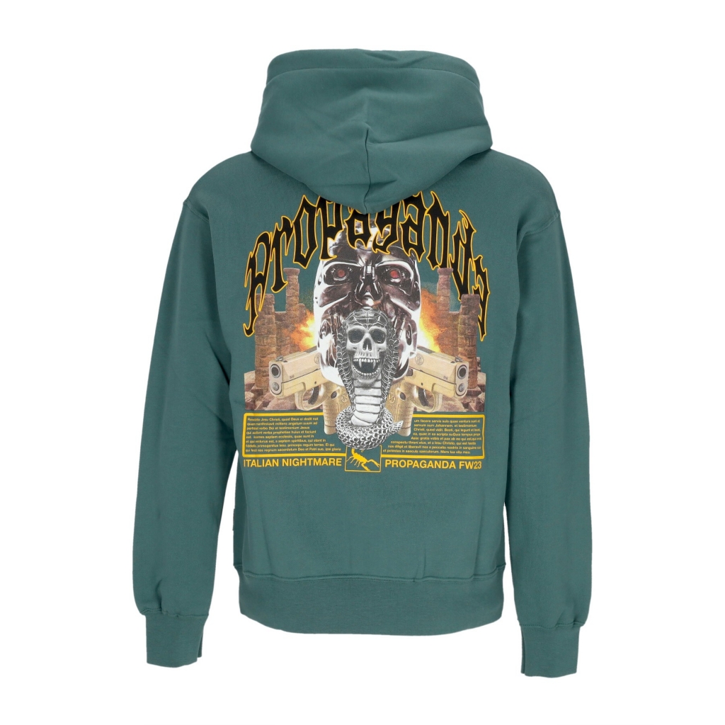 felpa cappuccio uomo saudi hoodie FOREST GREEN