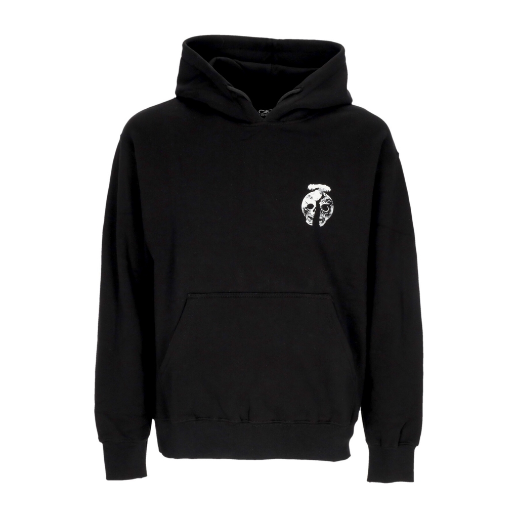 felpa cappuccio uomo point hoodie BLACK