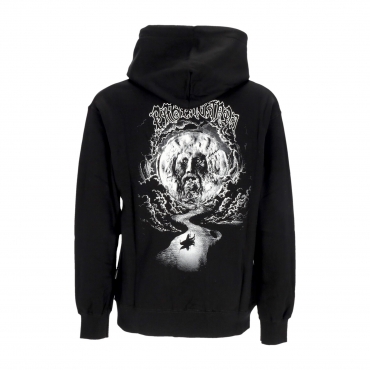 felpa cappuccio uomo mouth hoodie BLACK