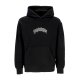 felpa cappuccio uomo mouth hoodie BLACK