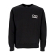 felpa girocollo uomo logo embroidery crewneck BLACK