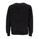 felpa girocollo uomo logo embroidery crewneck BLACK