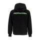 felpa cappuccio uomo logo fire hoodie BLACK