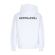 felpa cappuccio uomo logo fire hoodie WHITE