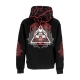 felpa cappuccio uomo triangle panda hoodie BLACK