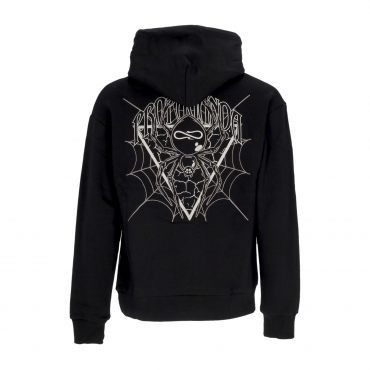 felpa cappuccio uomo triangle web hoodie BLACK