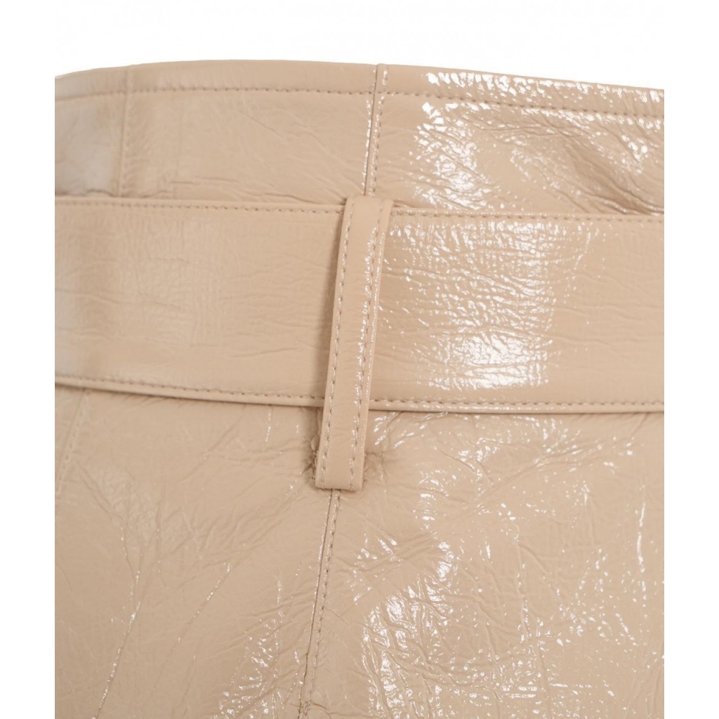 Gonna deals pelle beige