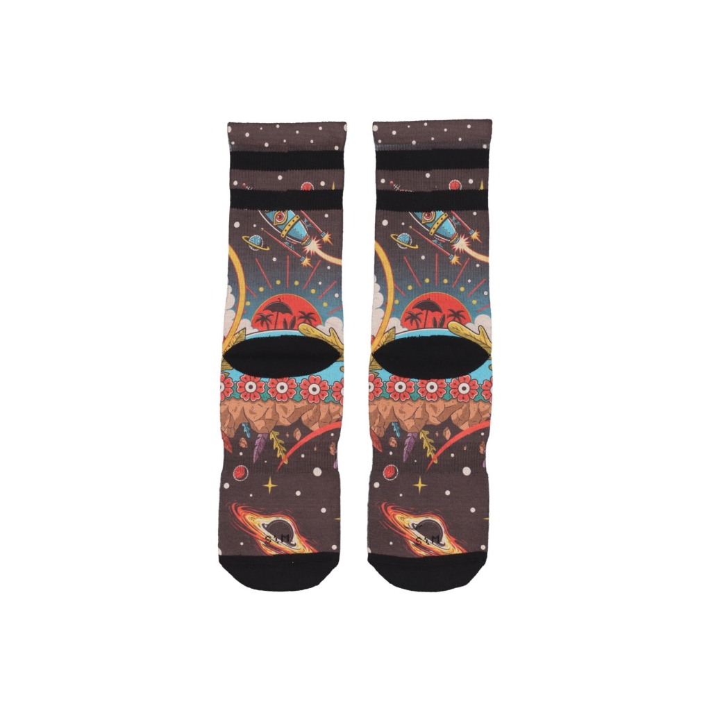 calza media uomo signature space holidays BROWN/MULTI