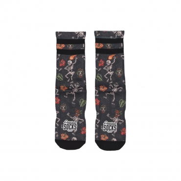 calza media uomo signature dancing skeletons BLACK/MULTI