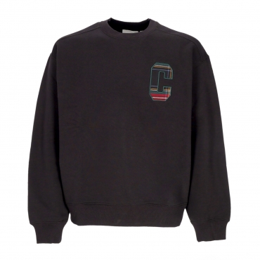 felpa girocollo uomo wiles crewneck BLACK