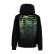 felpa cappuccio uomo ribs oxide hoodie BLACK