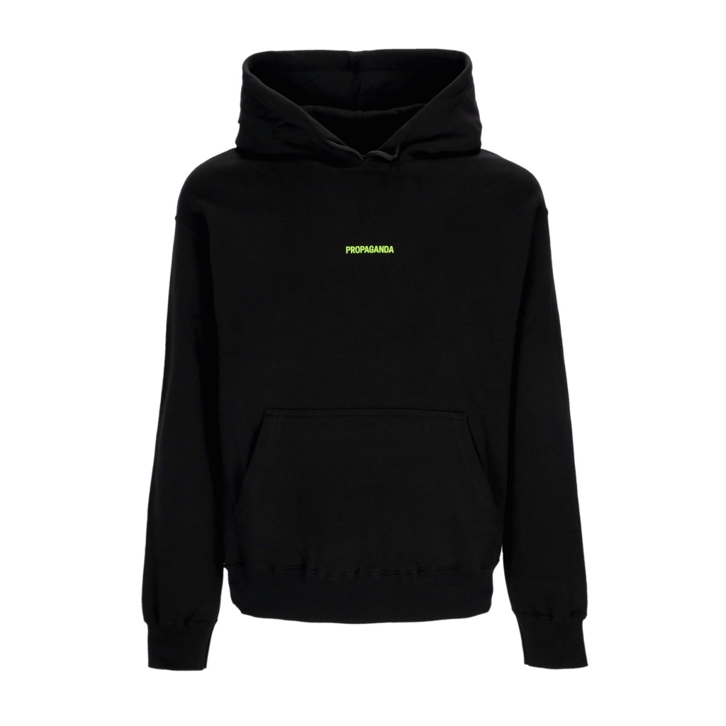 felpa cappuccio uomo ribs oxide hoodie BLACK