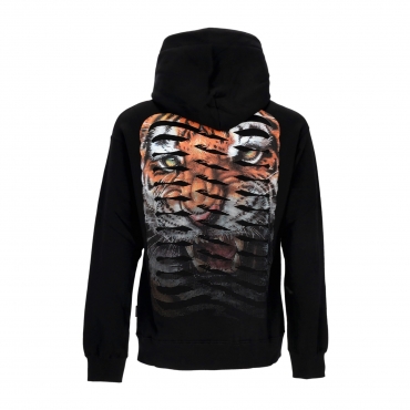 felpa cappuccio uomo ribs tiger hoodie BLACK