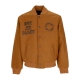 giubbotto college uomo work varsity bomber DEEP H BROWN