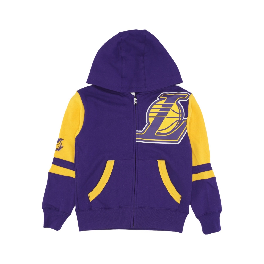 felpa cappuccio zip ragazzo nba full zip fleece hoodie loslak ORIGINAL TEAM COLORS