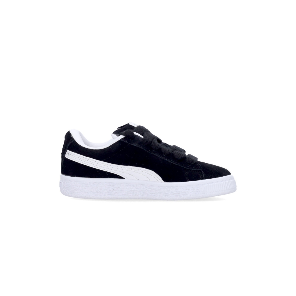 scarpa bassa bambino suede xl ps BLACK/WHITE