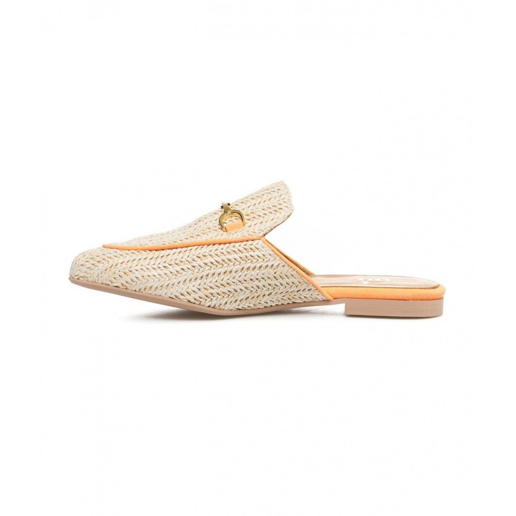 Raffia mules Nina beige | Bowdoo.com