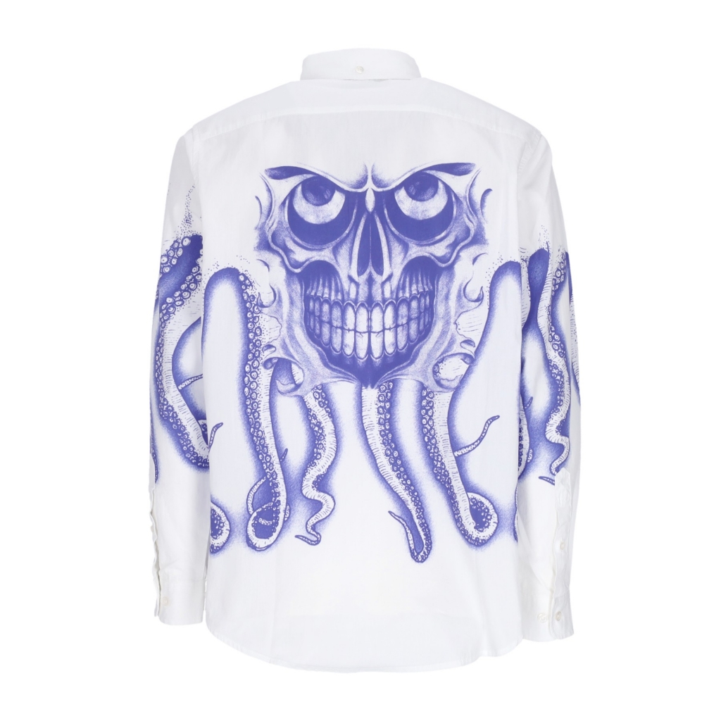 camicia manica lunga uomo skull l/s shirt WHITE