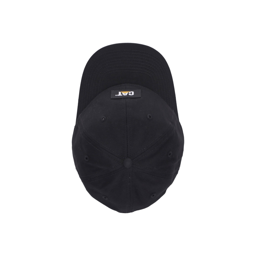 cappellino visiera curva uomo logo label unstructured cap PITCH BLACK